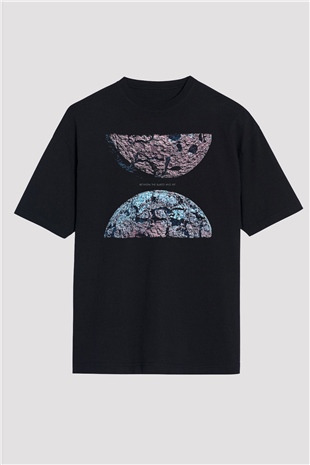Between The Buried And Me Baskılı Unisex Siyah Oversize Tişört - Tshirt