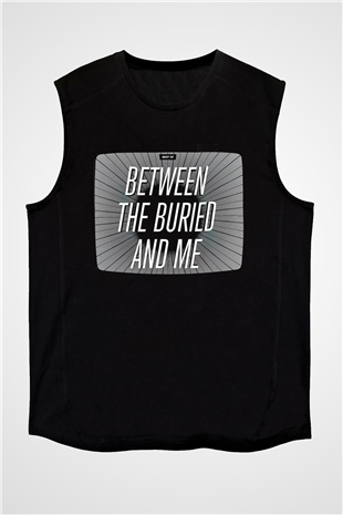 Between The Buried And Me Baskılı Unisex Siyah Kolsuz Tişört - Tshirt