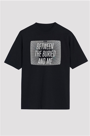 Between The Buried And Me Baskılı Unisex Siyah Oversize Tişört - Tshirt