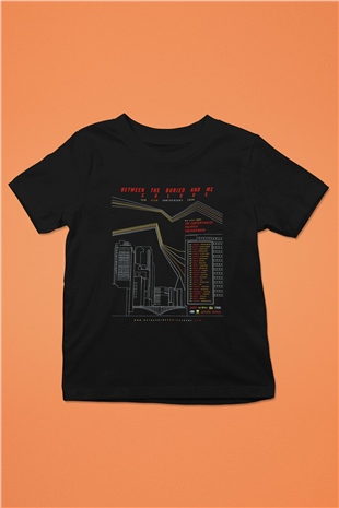 Between The Buried And Me Baskılı Unisex Siyah Çocuk Tişört - Tshirt