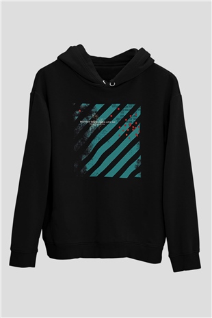 Between The Buried And Me Baskılı Unisex Siyah Kapüşonlu Sweatshirt