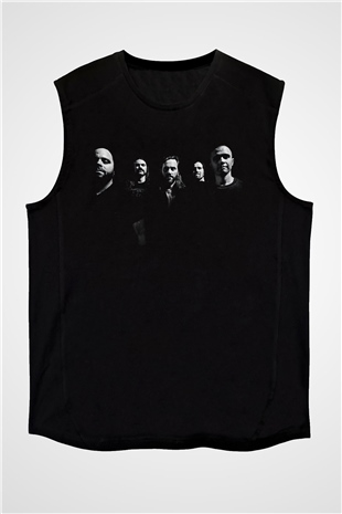 Between The Buried And Me Baskılı Unisex Siyah Kolsuz Tişört - Tshirt