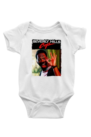 Beverly Hills Cop Beyaz Bebek Body - Zıbın