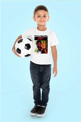 Beverly Hills Cop Beyaz Unisex  Çocuk Tişört