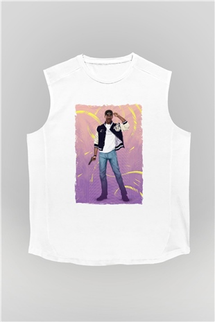 Beverly Hills Cop Beyaz Unisex  Kolsuz Tişört