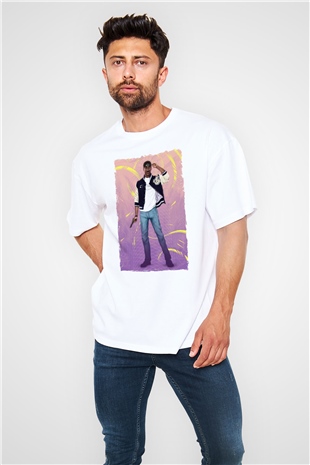 Beverly Hills Cop Beyaz Oversize Tişört