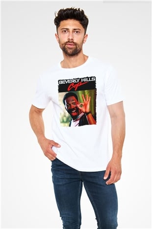 Beverly Hills Cop Beyaz Unisex Tişört