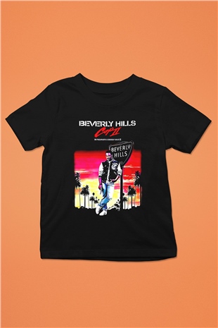 Beverly Hills Cop Siyah Unisex  Çocuk Tişört