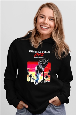 Beverly Hills Cop Siyah Unisex Hoodie