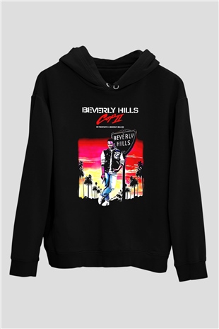 Beverly Hills Cop Siyah Unisex Hoodie
