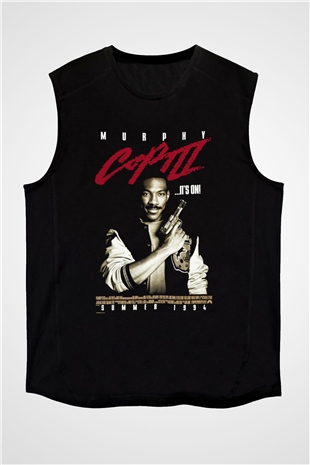 Beverly Hills Cop Siyah Unisex Kolsuz Tişört