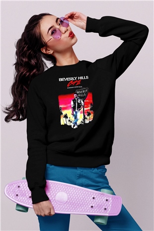 Beverly Hills Cop Siyah Unisex  Sweatshirt