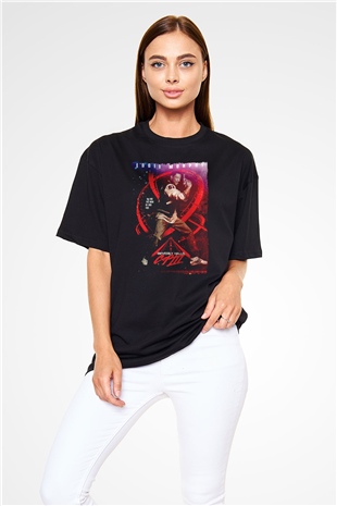 Beverly Hills Cop Siyah Oversize Tişört