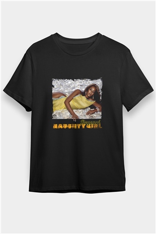 Beyonce Baskılı Unisex Siyah Tişört