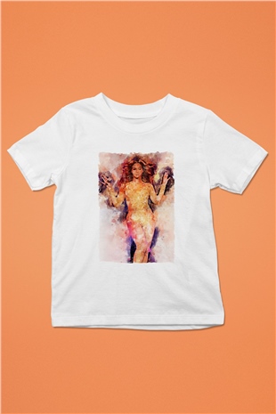 Beyonce Beyaz Unisex Çocuk Tişört