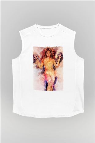 Beyonce Beyaz Unisex Kolsuz Tişört
