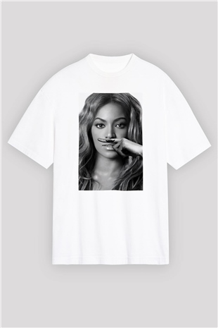Beyonce Beyaz Unisex Oversize Tişört T-Shirt