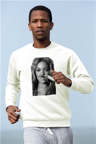 Beyonce Beyaz Unisex Sweatshirt
