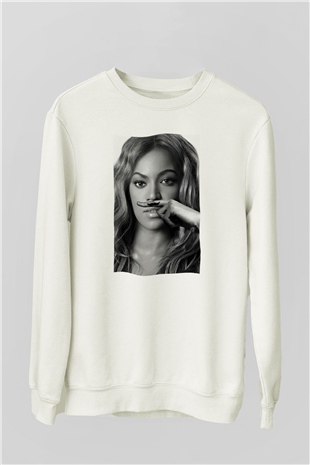 Beyonce Beyaz Unisex Sweatshirt