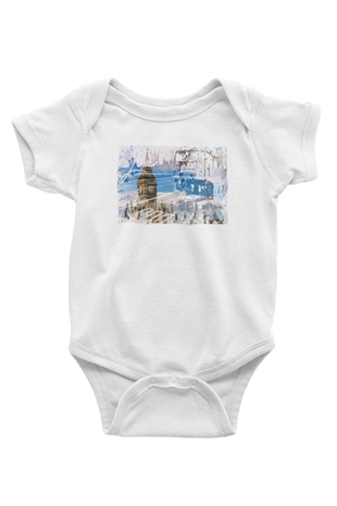 Big Ben Beyaz Bebek Body - Zıbın