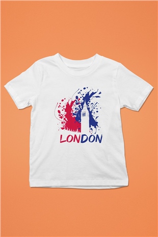 Big Ben Beyaz Unisex Çocuk Tişört