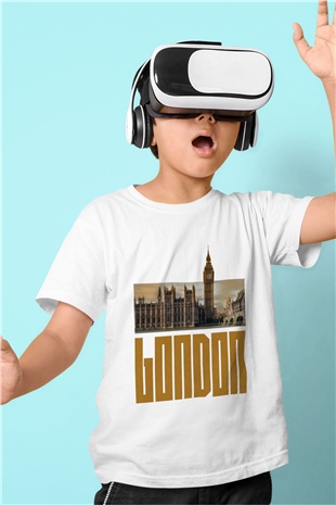 Big Ben Beyaz Unisex Çocuk Tişört