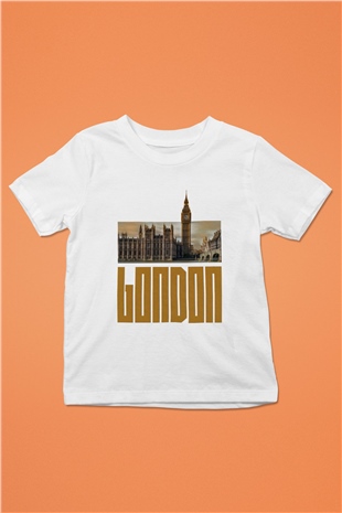 Big Ben Beyaz Unisex Çocuk Tişört
