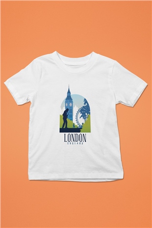 Big Ben Beyaz Unisex Çocuk Tişört