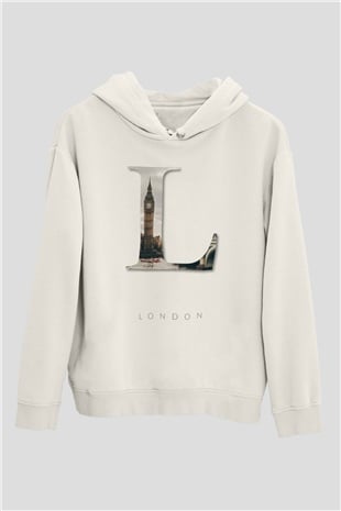 Big Ben Beyaz Unisex Hoodie