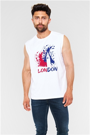 Big Ben Beyaz Unisex Kolsuz Tişört