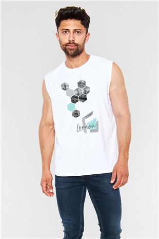 Big Ben Beyaz Unisex Kolsuz Tişört
