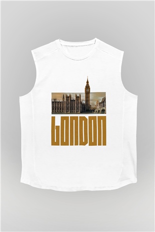 Big Ben Beyaz Unisex Kolsuz Tişört