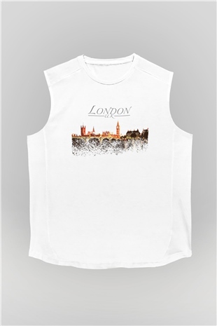 Big Ben Beyaz Unisex Kolsuz Tişört