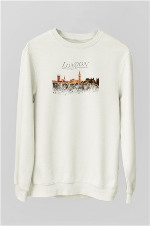 Big Ben Beyaz Unisex Sweatshirt