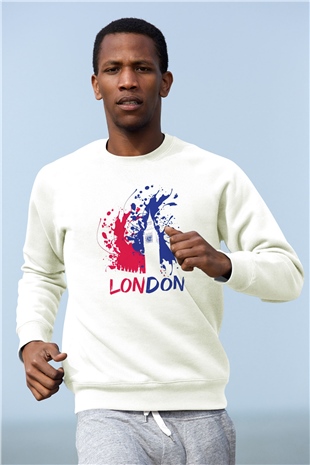 Big Ben Beyaz Unisex Sweatshirt