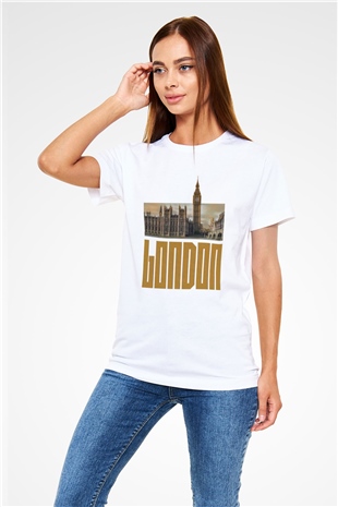 Big Ben Beyaz Unisex Tişört T-Shirt - TişörtFabrikası