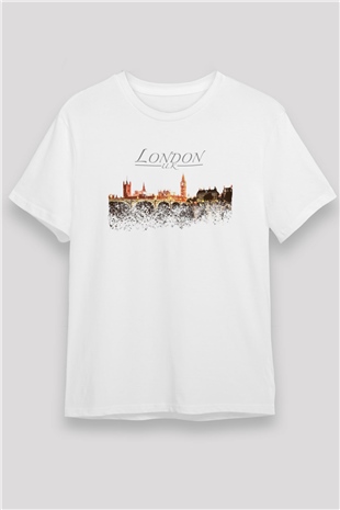 Big Ben Beyaz Unisex Tişört T-Shirt - TişörtFabrikası