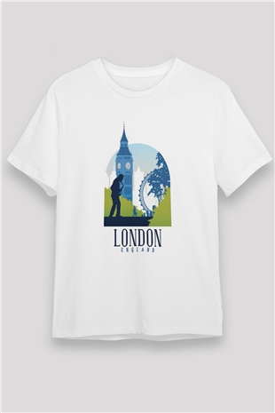 Big Ben Beyaz Unisex Tişört T-Shirt - TişörtFabrikası
