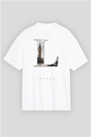 Big Ben Beyaz Oversize Tişört Oversize T-shirt - TişörtFabrikası