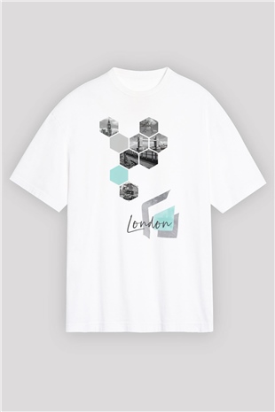 Big Ben Beyaz Oversize Tişört Oversize T-shirt - TişörtFabrikası