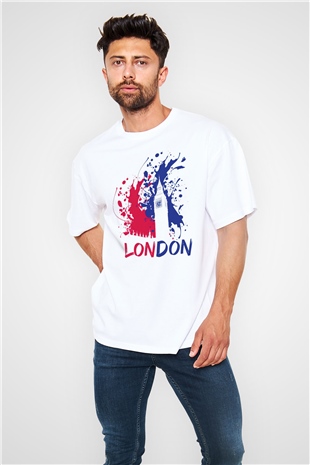 Big Ben Beyaz Oversize Tişört Oversize T-shirt - TişörtFabrikası