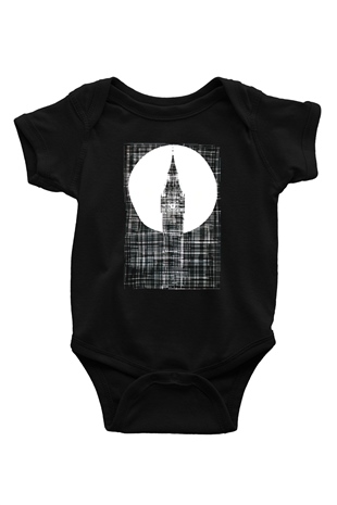 Big Ben Siyah Bebek Body - Zıbın