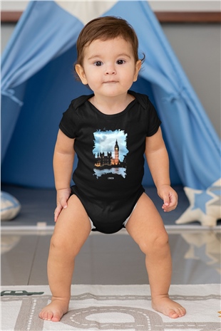 Big Ben Siyah Bebek Body - Zıbın