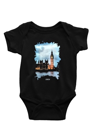 Big Ben Siyah Bebek Body - Zıbın