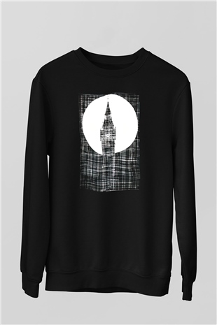 Big Ben Siyah Unisex Sweatshirt