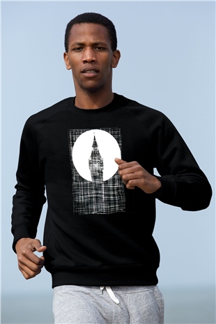 Big Ben Siyah Unisex Sweatshirt