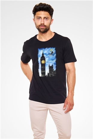 Big Ben Siyah Unisex Tişört T-Shirt - TişörtFabrikası