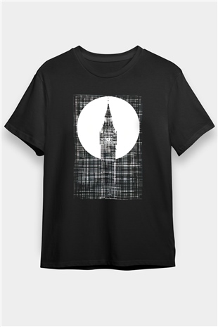 Big Ben Siyah Unisex Tişört T-Shirt - TişörtFabrikası