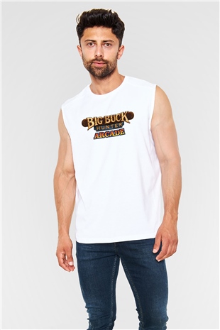 Big Buck Hunter Beyaz Unisex Kolsuz Tişört