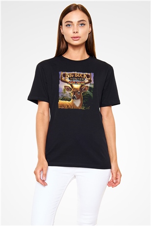 Big Buck Hunter Siyah Unisex Tişört T-Shirt